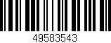 Código de barras (EAN, GTIN, SKU, ISBN): '49583543'