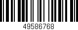 Código de barras (EAN, GTIN, SKU, ISBN): '49586768'