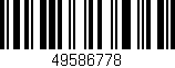 Código de barras (EAN, GTIN, SKU, ISBN): '49586778'