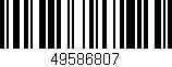 Código de barras (EAN, GTIN, SKU, ISBN): '49586807'