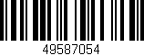 Código de barras (EAN, GTIN, SKU, ISBN): '49587054'
