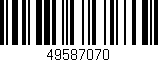 Código de barras (EAN, GTIN, SKU, ISBN): '49587070'