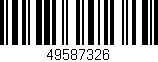 Código de barras (EAN, GTIN, SKU, ISBN): '49587326'