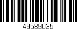 Código de barras (EAN, GTIN, SKU, ISBN): '49589035'