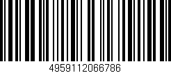 Código de barras (EAN, GTIN, SKU, ISBN): '4959112066786'