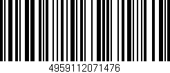 Código de barras (EAN, GTIN, SKU, ISBN): '4959112071476'