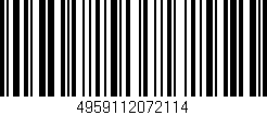 Código de barras (EAN, GTIN, SKU, ISBN): '4959112072114'