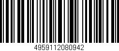 Código de barras (EAN, GTIN, SKU, ISBN): '4959112080942'