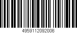 Código de barras (EAN, GTIN, SKU, ISBN): '4959112092006'