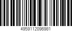 Código de barras (EAN, GTIN, SKU, ISBN): '4959112096981'