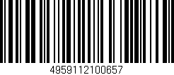 Código de barras (EAN, GTIN, SKU, ISBN): '4959112100657'