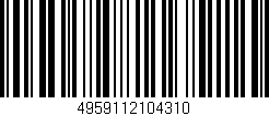 Código de barras (EAN, GTIN, SKU, ISBN): '4959112104310'