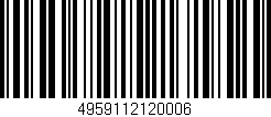 Código de barras (EAN, GTIN, SKU, ISBN): '4959112120006'