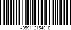 Código de barras (EAN, GTIN, SKU, ISBN): '4959112154810'