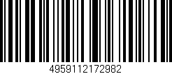 Código de barras (EAN, GTIN, SKU, ISBN): '4959112172982'