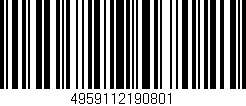 Código de barras (EAN, GTIN, SKU, ISBN): '4959112190801'