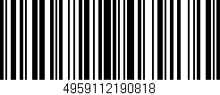 Código de barras (EAN, GTIN, SKU, ISBN): '4959112190818'