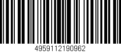 Código de barras (EAN, GTIN, SKU, ISBN): '4959112190962'