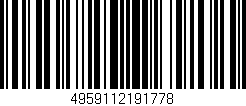 Código de barras (EAN, GTIN, SKU, ISBN): '4959112191778'