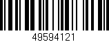 Código de barras (EAN, GTIN, SKU, ISBN): '49594121'