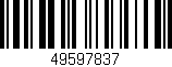 Código de barras (EAN, GTIN, SKU, ISBN): '49597837'