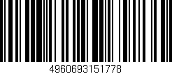 Código de barras (EAN, GTIN, SKU, ISBN): '4960693151778'