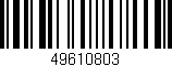 Código de barras (EAN, GTIN, SKU, ISBN): '49610803'