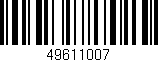 Código de barras (EAN, GTIN, SKU, ISBN): '49611007'