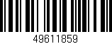 Código de barras (EAN, GTIN, SKU, ISBN): '49611859'