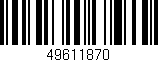 Código de barras (EAN, GTIN, SKU, ISBN): '49611870'