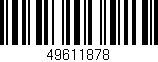 Código de barras (EAN, GTIN, SKU, ISBN): '49611878'