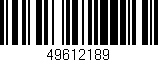 Código de barras (EAN, GTIN, SKU, ISBN): '49612189'