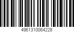 Código de barras (EAN, GTIN, SKU, ISBN): '4961310064228'