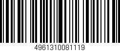 Código de barras (EAN, GTIN, SKU, ISBN): '4961310081119'