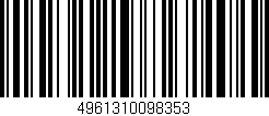 Código de barras (EAN, GTIN, SKU, ISBN): '4961310098353'