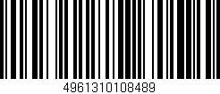 Código de barras (EAN, GTIN, SKU, ISBN): '4961310108489'
