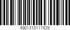 Código de barras (EAN, GTIN, SKU, ISBN): '4961310117429'