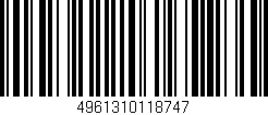 Código de barras (EAN, GTIN, SKU, ISBN): '4961310118747'