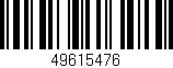 Código de barras (EAN, GTIN, SKU, ISBN): '49615476'