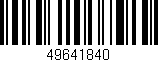 Código de barras (EAN, GTIN, SKU, ISBN): '49641840'
