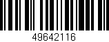 Código de barras (EAN, GTIN, SKU, ISBN): '49642116'