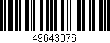 Código de barras (EAN, GTIN, SKU, ISBN): '49643076'