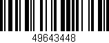 Código de barras (EAN, GTIN, SKU, ISBN): '49643448'