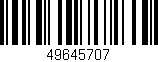 Código de barras (EAN, GTIN, SKU, ISBN): '49645707'