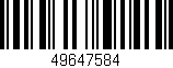Código de barras (EAN, GTIN, SKU, ISBN): '49647584'