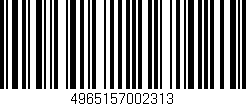 Código de barras (EAN, GTIN, SKU, ISBN): '4965157002313'