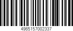 Código de barras (EAN, GTIN, SKU, ISBN): '4965157002337'
