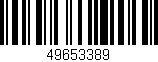 Código de barras (EAN, GTIN, SKU, ISBN): '49653389'