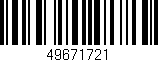 Código de barras (EAN, GTIN, SKU, ISBN): '49671721'