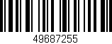 Código de barras (EAN, GTIN, SKU, ISBN): '49687255'